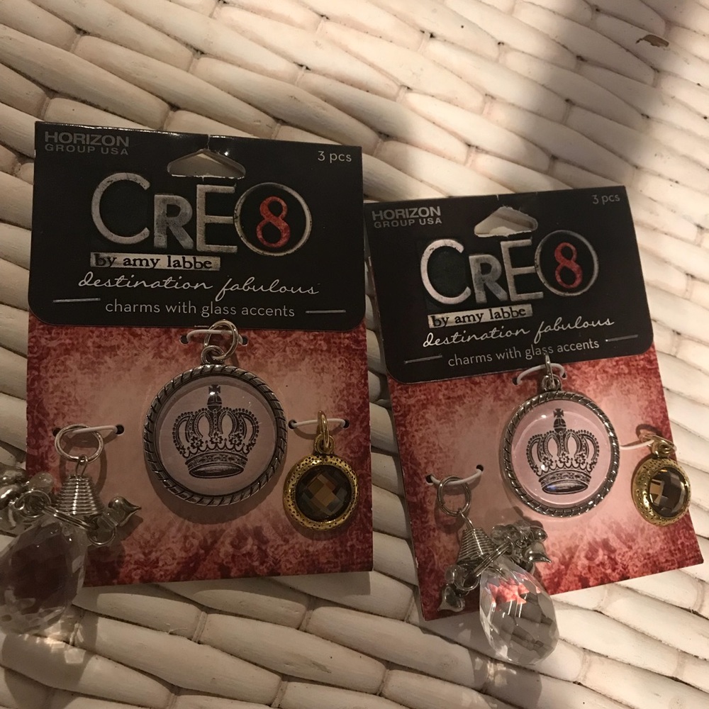 ☀️Charms with glass accents BBC